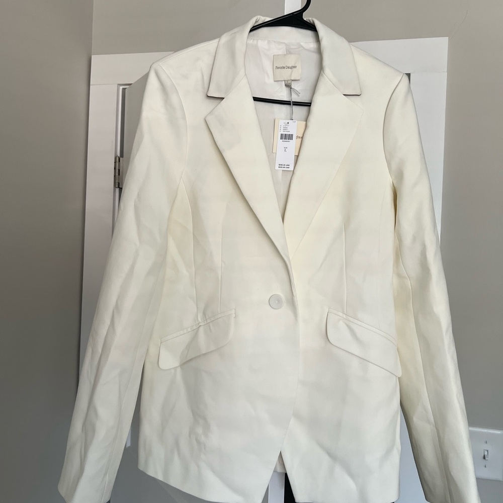 Anthropologie Cream Women's Blazer